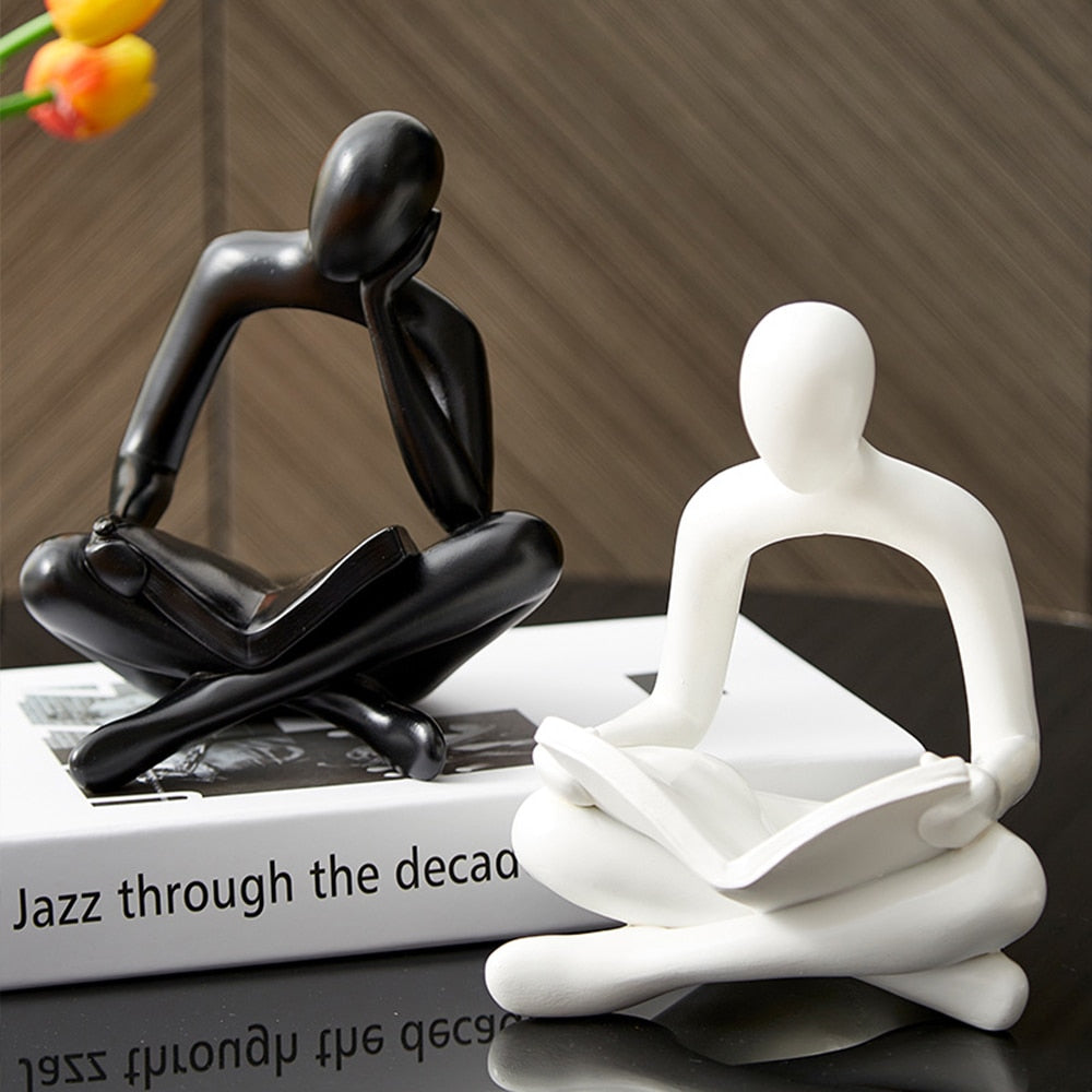 Abstract Thinker Statue Miniature