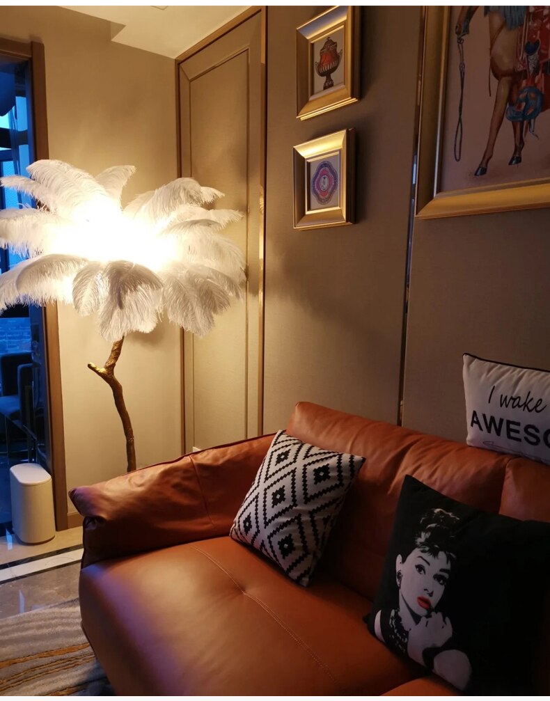 Feather Led Floor Lamp