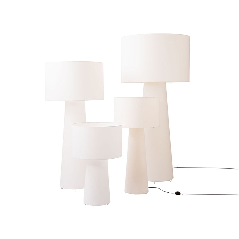 Cream Style Fabric Led Floor Lamp