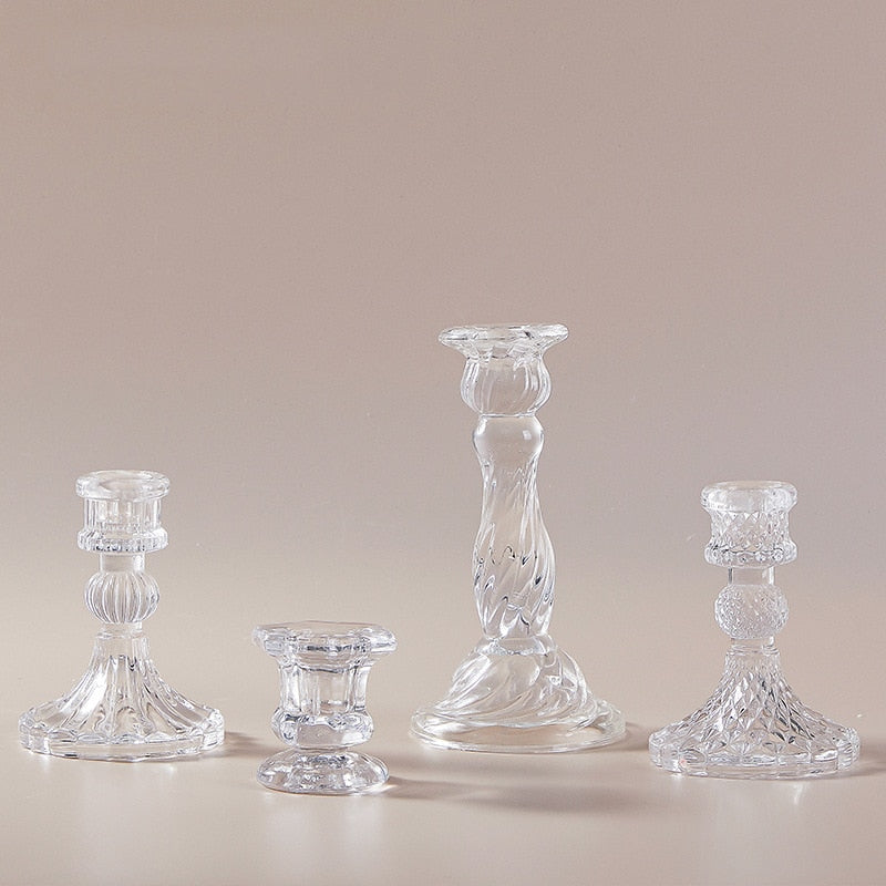 Candlestick household glass containers