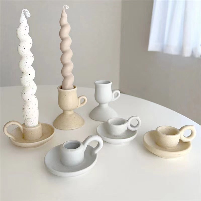 Tea time candle holder