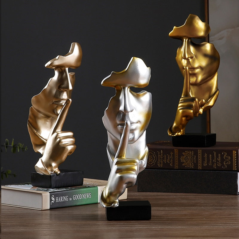 Thinker Mask Figurines