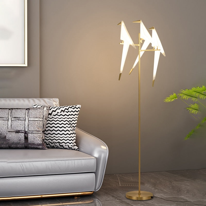 Paper Crane The Bird Led Floor Lamp