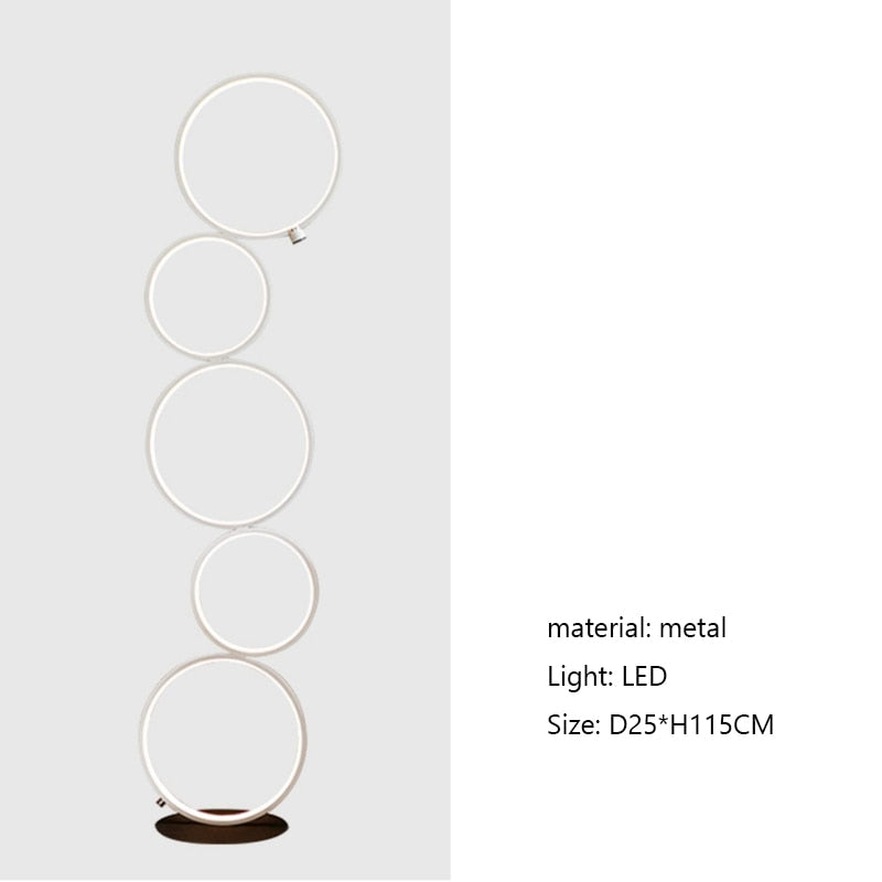 Ring Design Led Floor Lamp