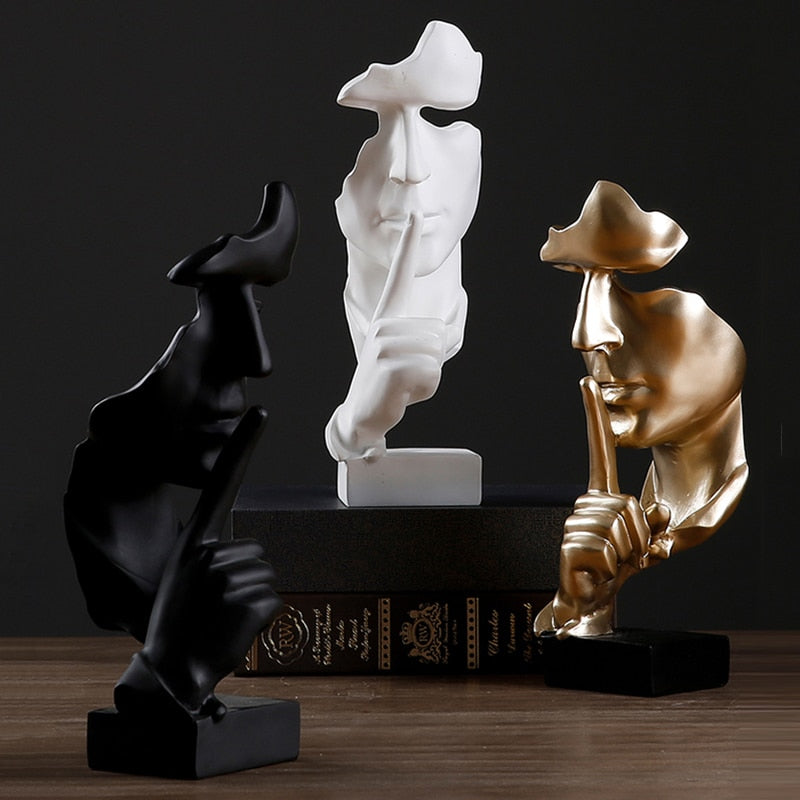 Thinker Mask Figurines