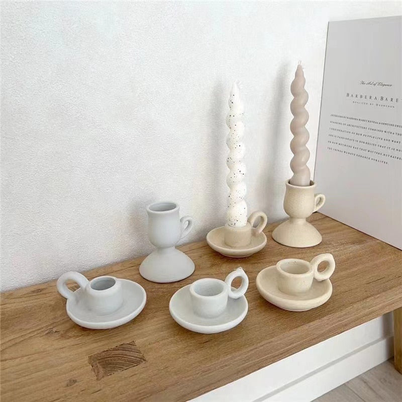 Tea time candle holder