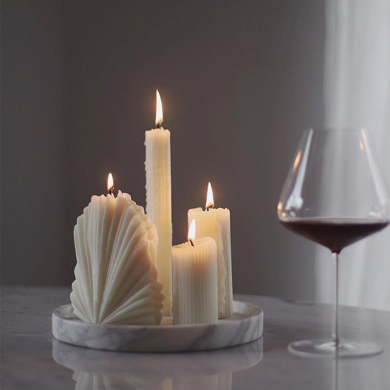 luxury candle catleaf shaped handmade