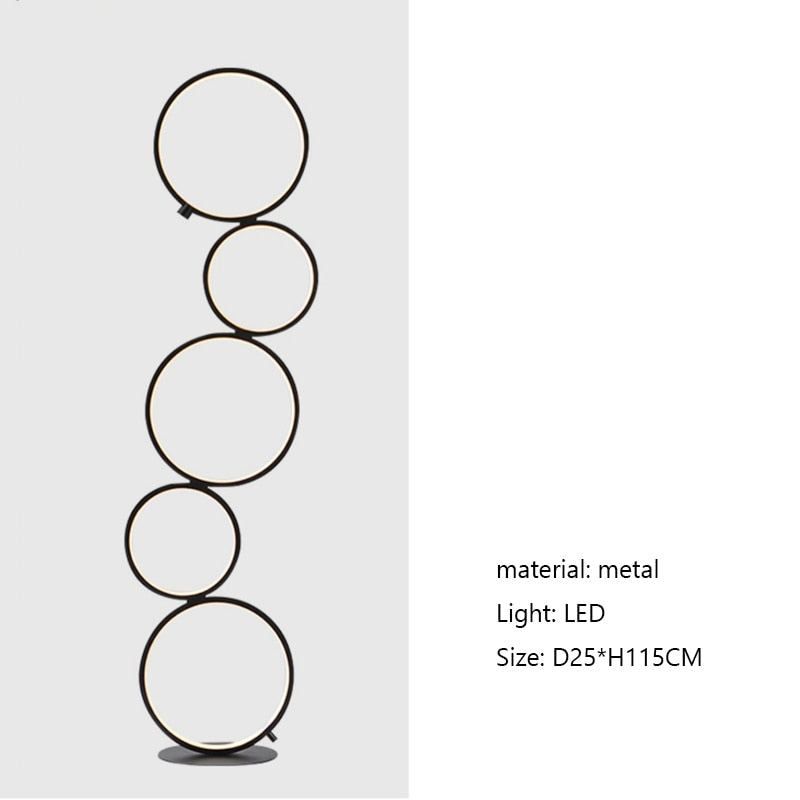 Ring Design Led Floor Lamp